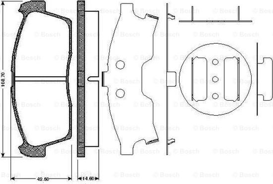 BOSCH 0 986 TB2 930 - Set placute frana,frana disc aaoparts.ro