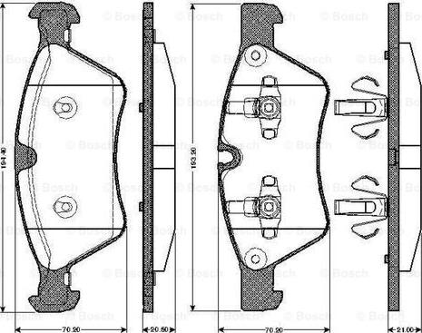 BOSCH 0 986 TB2 928 - Set placute frana,frana disc aaoparts.ro