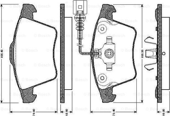 BOSCH 0 986 TB2 922 - Set placute frana,frana disc aaoparts.ro