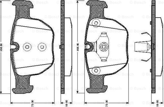 BOSCH 0 986 TB2 444 - Set placute frana,frana disc aaoparts.ro