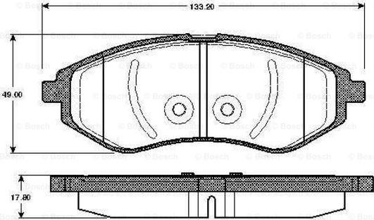 BOSCH 0 986 TB2 447 - Set placute frana,frana disc aaoparts.ro