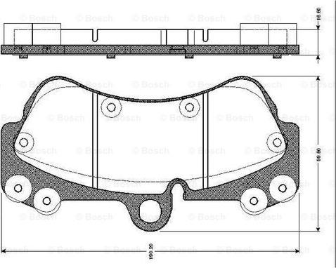 BOSCH 0 986 TB2 454 - Set placute frana,frana disc aaoparts.ro