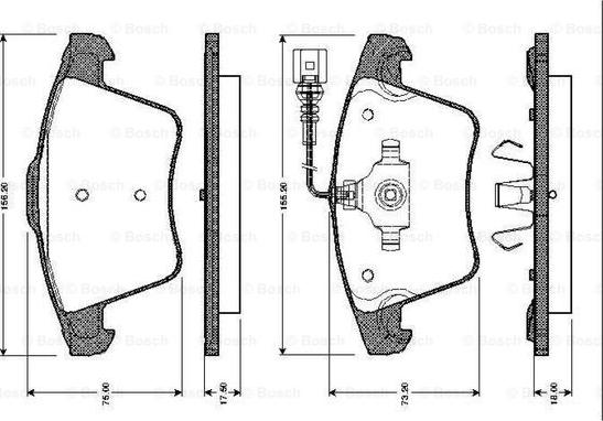 BOSCH 0 986 TB2 462 - Set placute frana,frana disc aaoparts.ro