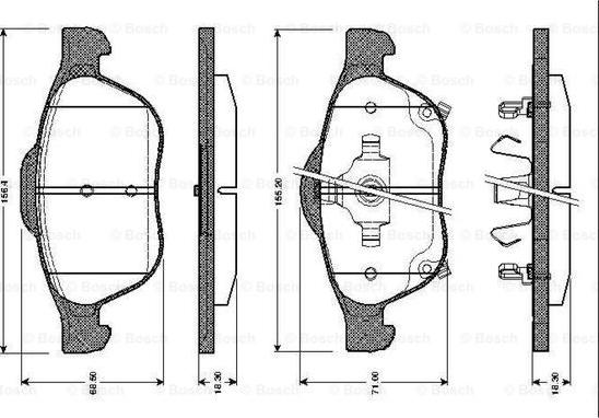 BOSCH 0 986 TB2 467 - Set placute frana,frana disc aaoparts.ro