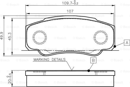 BOSCH 0 986 TB2 433 - Set placute frana,frana disc aaoparts.ro