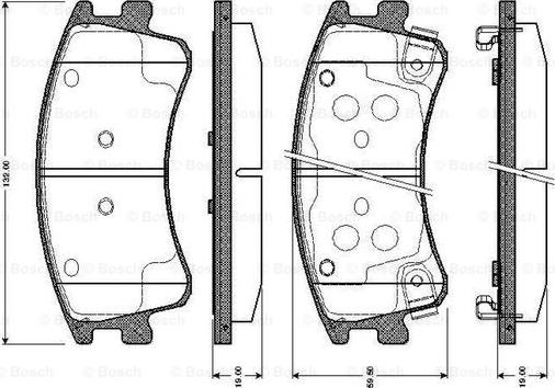 BOSCH 0 986 TB2 437 - Set placute frana,frana disc aaoparts.ro