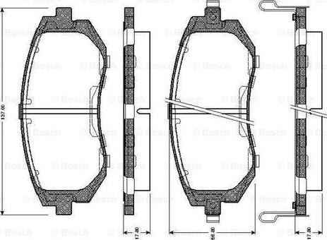 BOSCH 0 986 TB2 428 - Set placute frana,frana disc aaoparts.ro