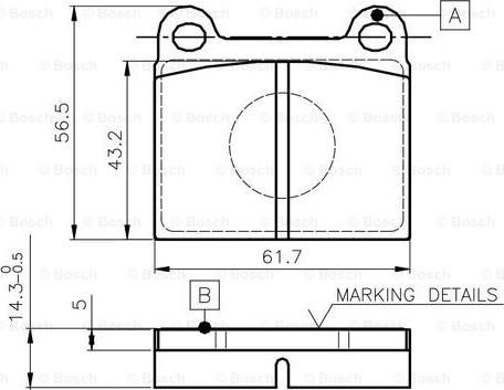 BOSCH 0 986 TB2 470 - Set placute frana,frana disc aaoparts.ro