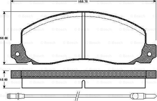 BOSCH 0 986 TB2 554 - Set placute frana,frana disc aaoparts.ro