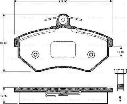 BOSCH 0 986 TB2 505 - Set placute frana,frana disc aaoparts.ro