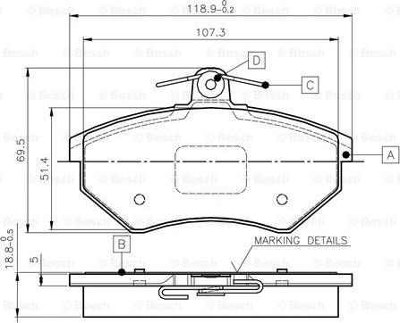 BOSCH 0 986 TB2 506 - Set placute frana,frana disc aaoparts.ro