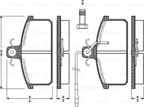 BOSCH 0 986 TB2 501 - Set placute frana,frana disc aaoparts.ro