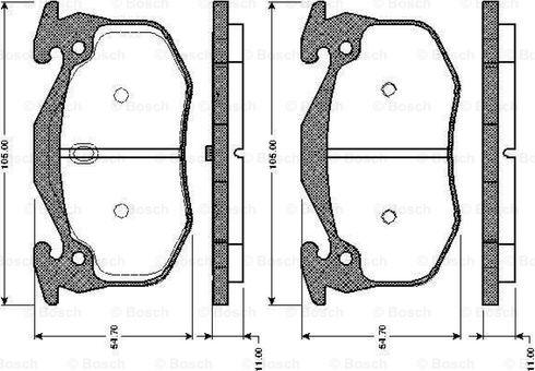 BOSCH 0 986 TB2 518 - Set placute frana,frana disc aaoparts.ro
