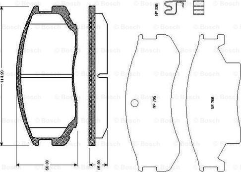 BOSCH 0 986 TB2 651 - Set placute frana,frana disc aaoparts.ro