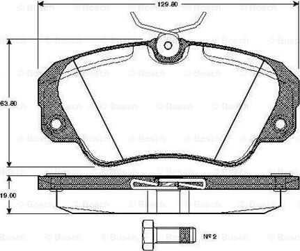 BOSCH 0 986 TB2 666 - Set placute frana,frana disc aaoparts.ro