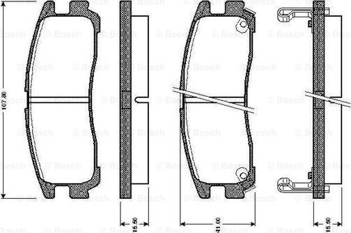 BOSCH 0 986 TB2 615 - Set placute frana,frana disc aaoparts.ro