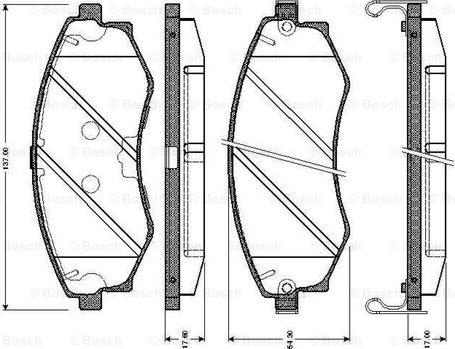 BOSCH 0 986 TB2 634 - Set placute frana,frana disc aaoparts.ro