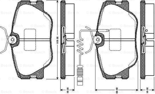 BOSCH 0 986 TB2 099 - Set placute frana,frana disc aaoparts.ro