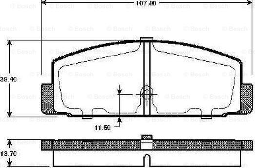 BOSCH 0 986 TB2 096 - Set placute frana,frana disc aaoparts.ro