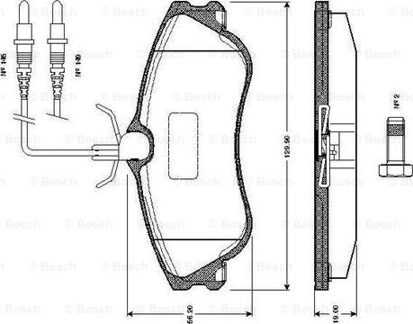 BOSCH 0 986 TB2 042 - Set placute frana,frana disc aaoparts.ro