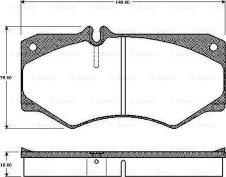 BOSCH 0 986 TB2 058 - Set placute frana,frana disc aaoparts.ro