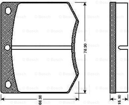 BOSCH 0 986 TB2 062 - Set placute frana,frana disc aaoparts.ro