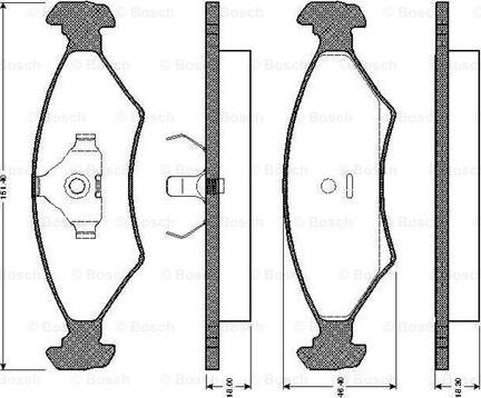 BOSCH 0 986 TB2 067 - Set placute frana,frana disc aaoparts.ro