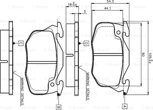 BOSCH 0 986 TB2 009 - Set placute frana,frana disc aaoparts.ro