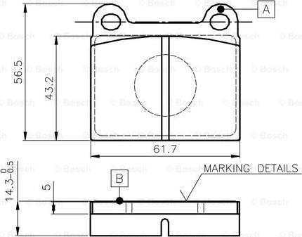 BOSCH 0 986 TB2 000 - Set placute frana,frana disc aaoparts.ro