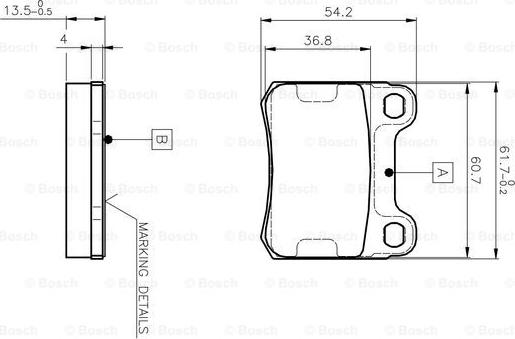 BOSCH 0 986 TB2 007 - Set placute frana,frana disc aaoparts.ro