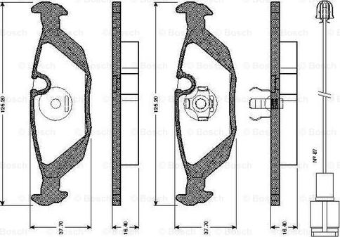 BOSCH 0 986 TB2 082 - Set placute frana,frana disc aaoparts.ro