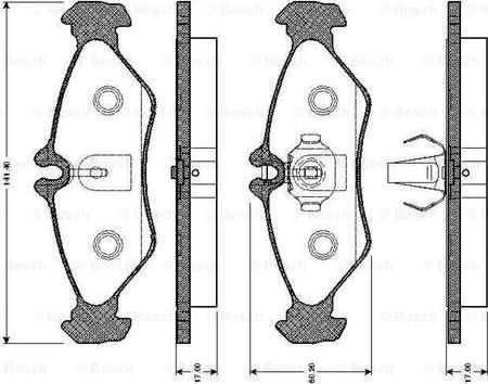 BOSCH 0 986 TB2 031 - Set placute frana,frana disc aaoparts.ro