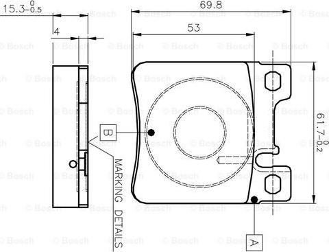 BOSCH 0 986 TB2 022 - Set placute frana,frana disc aaoparts.ro