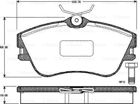 BOSCH 0 986 TB2 027 - Set placute frana,frana disc aaoparts.ro