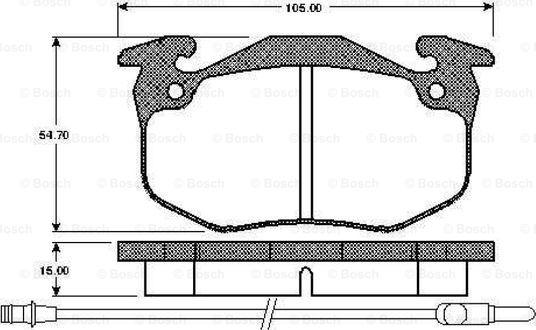 BOSCH 0 986 TB2 077 - Set placute frana,frana disc aaoparts.ro