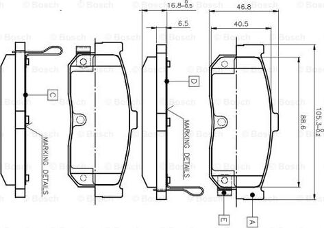 BOSCH 0 986 TB2 199 - Set placute frana,frana disc aaoparts.ro