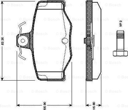 BOSCH 0 986 TB2 191 - Set placute frana,frana disc aaoparts.ro