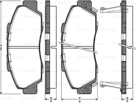 BOSCH 0 986 TB2 193 - Set placute frana,frana disc aaoparts.ro