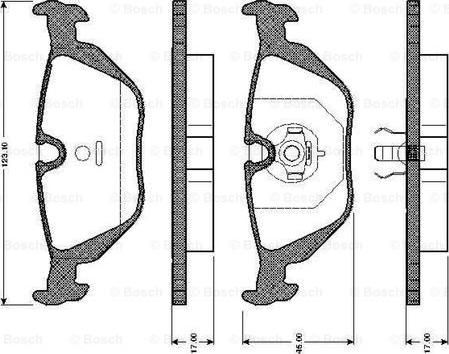 BOSCH 0 986 TB2 146 - Set placute frana,frana disc aaoparts.ro