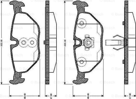 BOSCH 0 986 TB2 147 - Set placute frana,frana disc aaoparts.ro