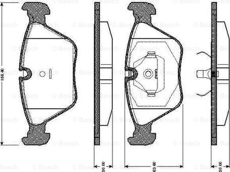 BOSCH 0 986 TB2 151 - Set placute frana,frana disc aaoparts.ro