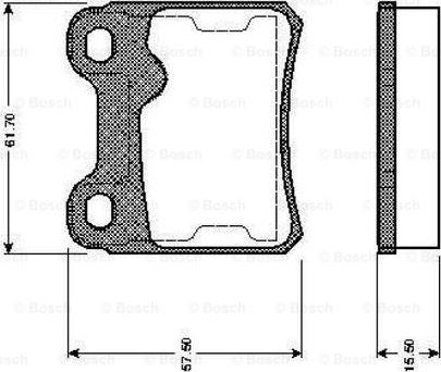 BOSCH 0 986 TB2 158 - Set placute frana,frana disc aaoparts.ro