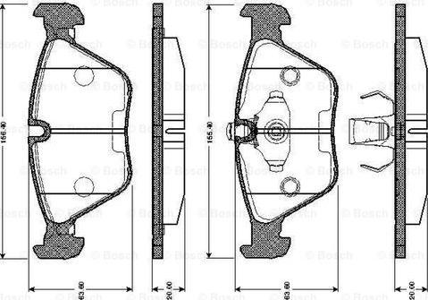 BOSCH 0 986 TB2 153 - Set placute frana,frana disc aaoparts.ro