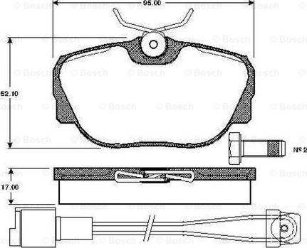 BOSCH 0 986 TB2 163 - Set placute frana,frana disc aaoparts.ro