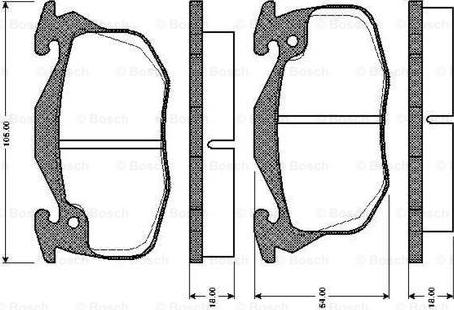 BOSCH 0 986 TB2 101 - Set placute frana,frana disc aaoparts.ro