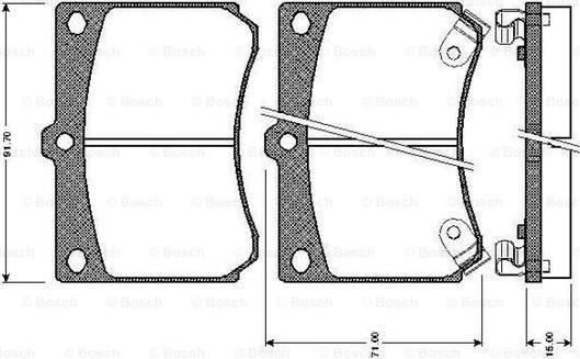 BOSCH 0 986 TB2 186 - Set placute frana,frana disc aaoparts.ro