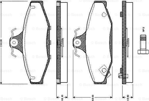BOSCH 0 986 TB2 187 - Set placute frana,frana disc aaoparts.ro