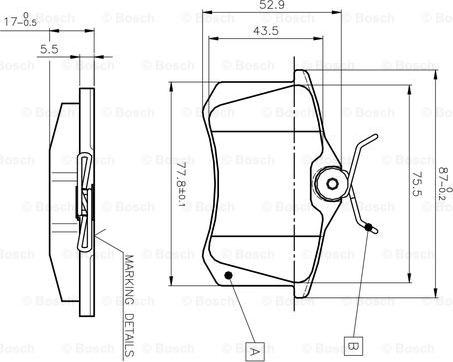 BOSCH 0 986 TB2 139 - Set placute frana,frana disc aaoparts.ro