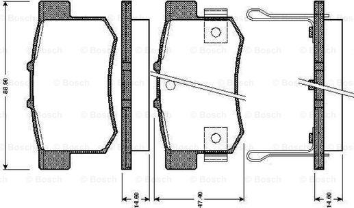 BOSCH 0 986 TB2 179 - Set placute frana,frana disc aaoparts.ro