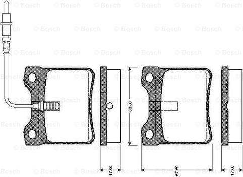 BOSCH 0 986 TB2 175 - Set placute frana,frana disc aaoparts.ro